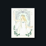Galadriel Light of Valinor Graphic Canvas Print<br><div class="desc">Step into the radiant grace of Middle-Earth™ with this exquisite Lord of the Rings™ design inspired by Galadriel™. Illustrated in an elegant, Art Nouveau–inspired style, she stands poised and luminous, holding a phial of the Light of Valinor with serene strength and quiet authority. Flowing golden hair, delicate Elven adornments, and...</div>