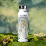 Galadriel Light of Valinor Graphic Water Bottle<br><div class="desc">Step into the radiant grace of Middle-Earth™ with this exquisite Lord of the Rings™ design inspired by Galadriel™. Illustrated in an elegant, Art Nouveau–inspired style, she stands poised and luminous, holding a phial of the Light of Valinor with serene strength and quiet authority. Flowing golden hair, delicate Elven adornments, and...</div>