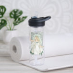 Galadriel Light of Valinor Graphic Water Bottle<br><div class="desc">Step into the radiant grace of Middle-Earth™ with this exquisite Lord of the Rings™ design inspired by Galadriel™. Illustrated in an elegant, Art Nouveau–inspired style, she stands poised and luminous, holding a phial of the Light of Valinor with serene strength and quiet authority. Flowing golden hair, delicate Elven adornments, and...</div>
