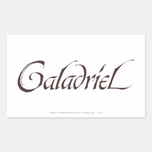 Galadriel Name Solid Sticker