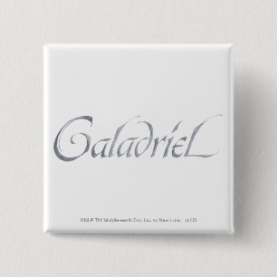 Galadriel Name Textured 2 Inch Square Button