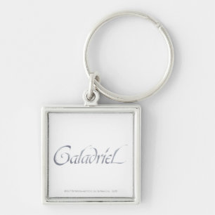 Galadriel Name Textured Keychain