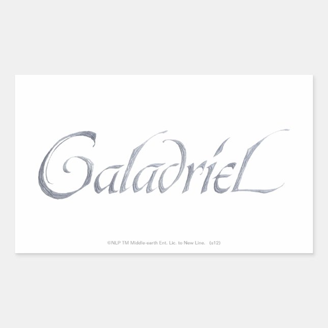 Galadriel Name Textured Sticker (Front)