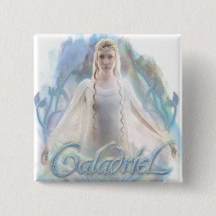 Galadriel With Name 2 Inch Square Button