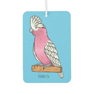 Galah bird cartoon illustration  air freshener