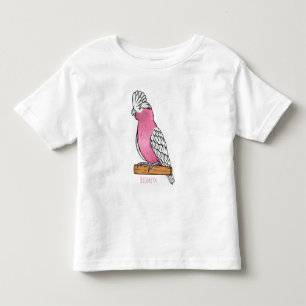 Galah bird cartoon illustration toddler t-shirt