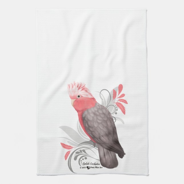 Galah Cockatoo Kitchen Towel (Vertical)