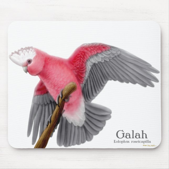 Galah Cockatoo Mousepad (Front)