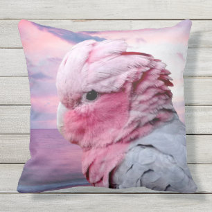 Galah Cockatoo Throw Pillow