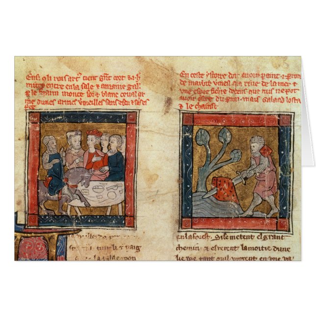 Galahad comes to Arthur (Front Horizontal)