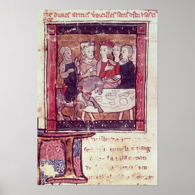 Galahad comes to Arthur Poster (Front)