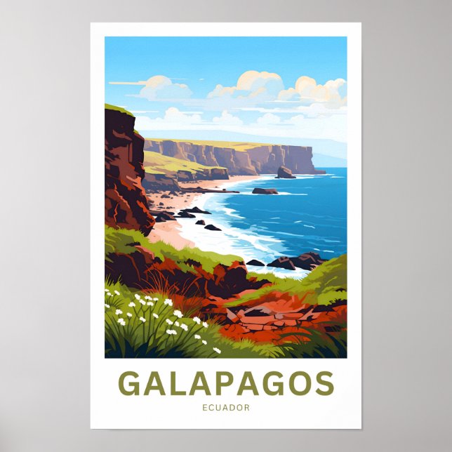 Galapagos Ecuador Travel Print (Front)