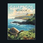 Galapagos Islands Giant Tortoise Travel Art Custom Postcard<br><div class="desc">Galápagos Islands in a vector art style. The Galápagos Islands is a volcanic archipelago in the Pacific Ocean. It's considered one of the world's foremost destinations for wildlife-viewing.</div>