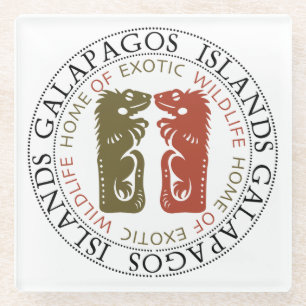 Galapagos Islands Glass Coaster