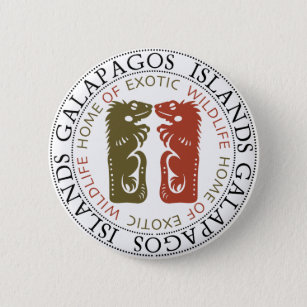 Galapagos Islands Iguanas 2 Inch Round Button