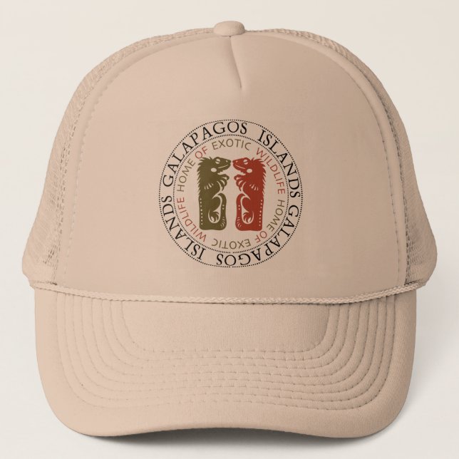 Galapagos Islands Iguanas Trucker Hat (Front)