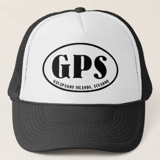 Galapagos Islands map and airport code Trucker Hat