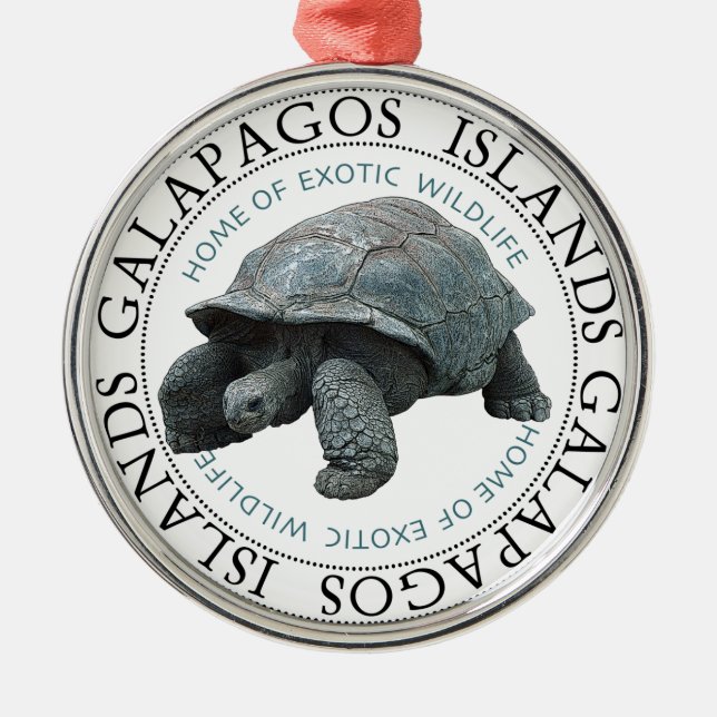 Galapagos Islands Tortoise Ornament (Front)
