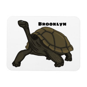 Galapagos land tortoise illustration magnet