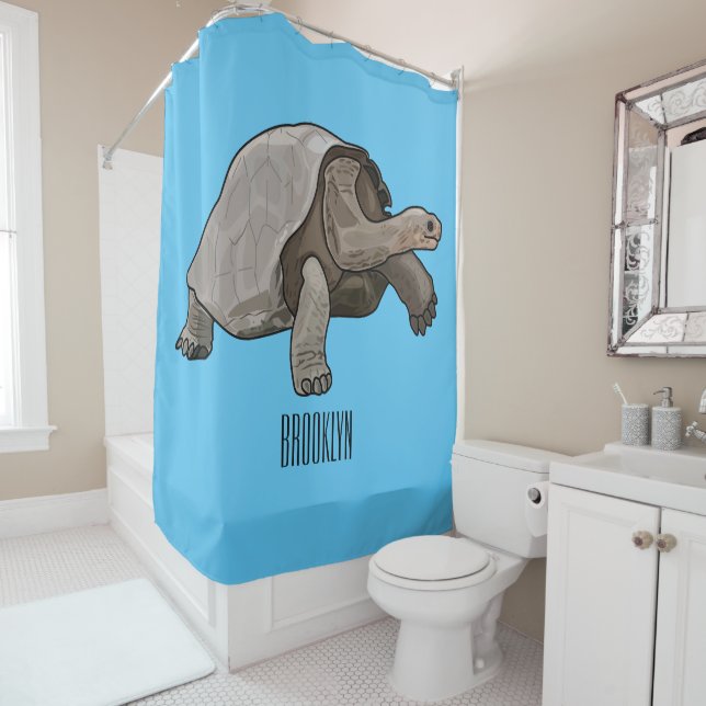 Galapagos tortoise cartoon illustration (In Situ)