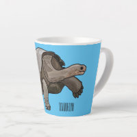 Galapagos tortoise cartoon illustration