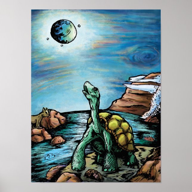 Galapagos Tortoise Poster (Front)