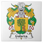 Galarza Family Crest Tile<br><div class="desc">Galarza Coat of Arms</div>