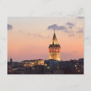 Galata Tower, Istanbul Postcard