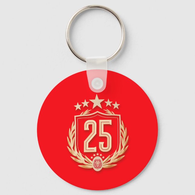 Galatasaray 2025 Championship Poster Keychain (Front)