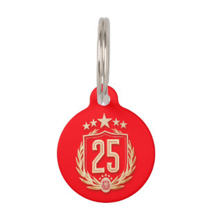 Galatasaray 2025 Championship Poster Pet Tag