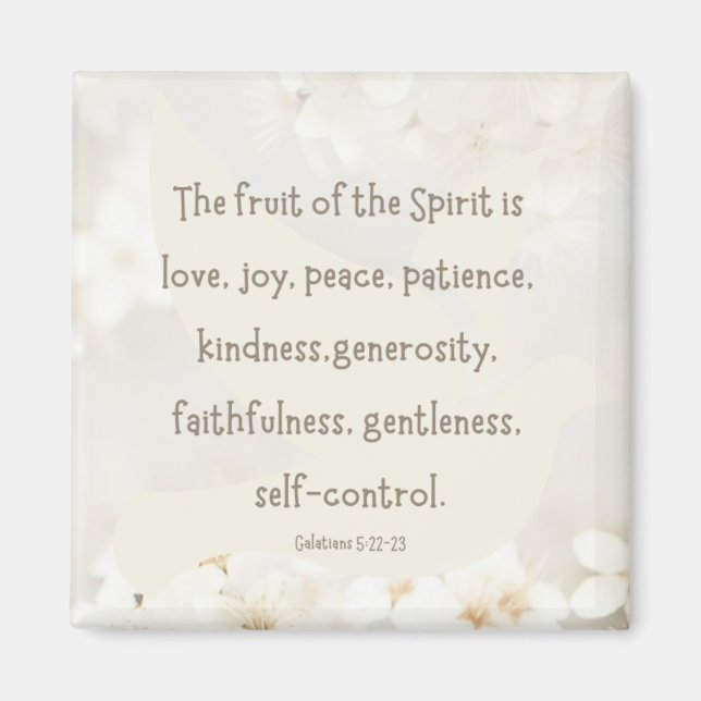 Galates 5:22-23 aimant 2 pouces (Devant)