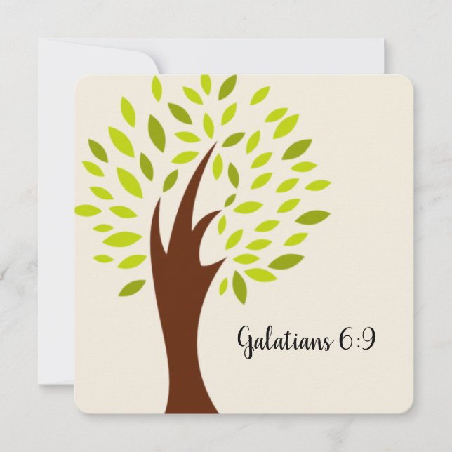 Galates 6:9 Carte d'écriture (Devant)