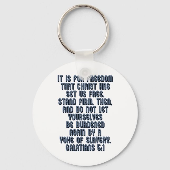 Galatians 5:1 keychain (Front)