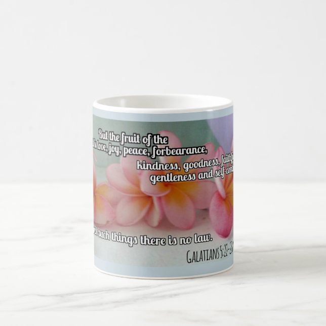 Galatians 5:22-23 coffee mug (Center)