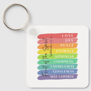 Galatians 5:22-23 Fruit of the Spirit Keychain