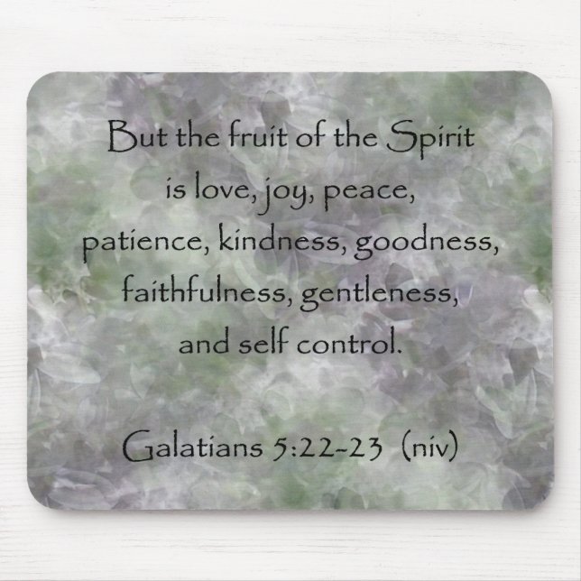 Galatians 5:22-23 ~ Fruit of the Spirit Mouse Pad (Front)