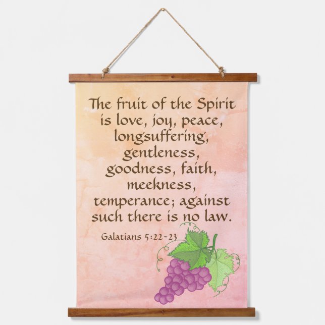 Galatians 5:22-23  hanging tapestry (Front)
