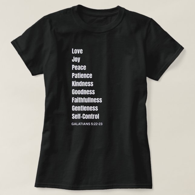 GALATIANS 5:22-23 white Women's T-Shirt (Design Front)