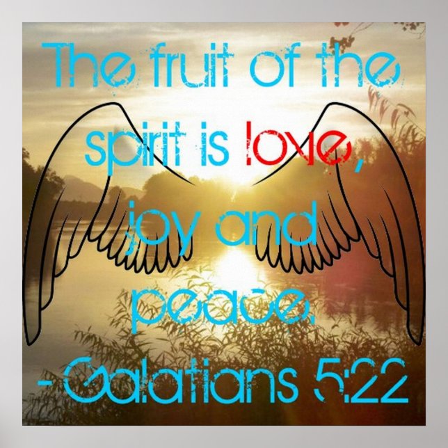 Galatians 5:22 Poster (Front)