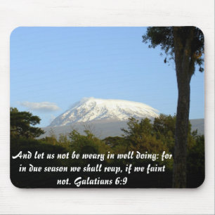 Galatians 6:9 mouse pad