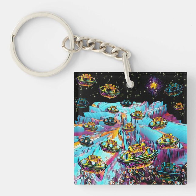 Galaxia Veeslia Airport  Keychain (Front)