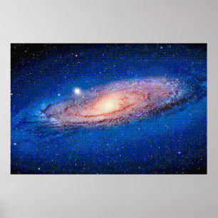 Galaxie Andromède pour NES, Poster d'Art Pixel