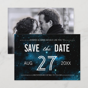 Galaxie Bleue Photo Enregistrer les cartes de date