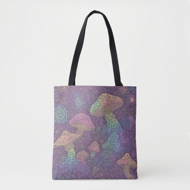 Galaxie des champignons psychédéliques - Sac fourr (Devant)