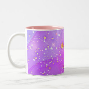 Galaxie motif abstraite Mug à café à deux tons