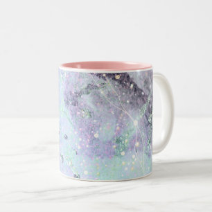 Galaxie motif abstraite Mug à café à deux tons