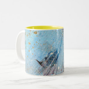 Galaxie motif abstraite Mug à café à deux tons