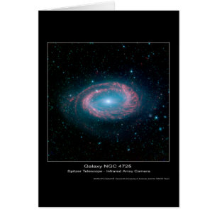 Galaxie NGC 4725 - télescope spatial de Spitzer -
