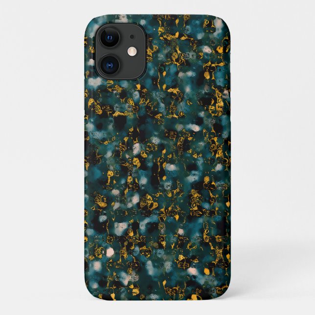 Galaxies Black Blue & Copper Case-Mate iPhone Case (Back)