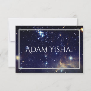 Galaxies Flat Thank You Note Card